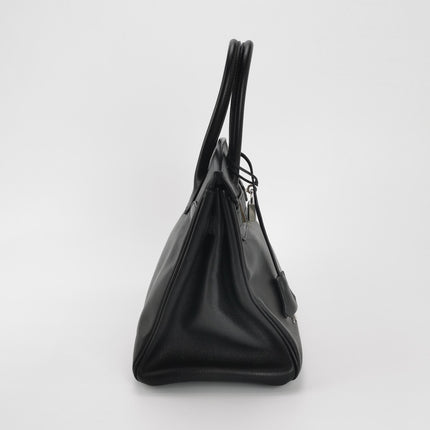 Hermes Birkin 30 Black Epsom Leather Palladium Hardware 2012