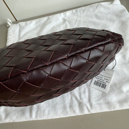 Bottega Veneta Jodie Mini Dark Burgundy Wine Leather