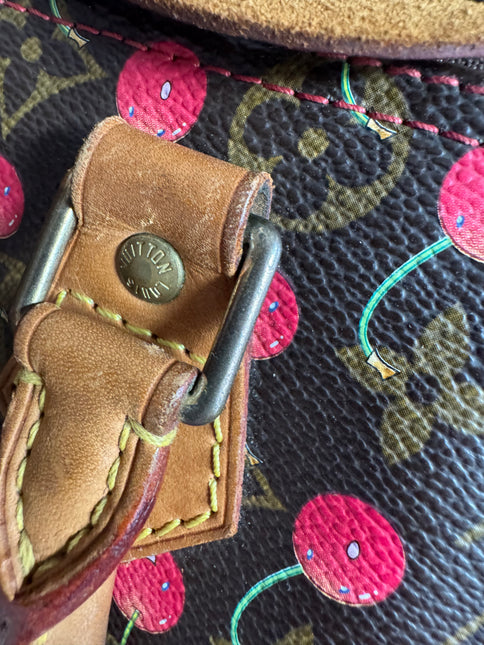 Sac bandoulière Louis Vuitton x Takashi Murakami Speedy 25 Cerises en Monogram