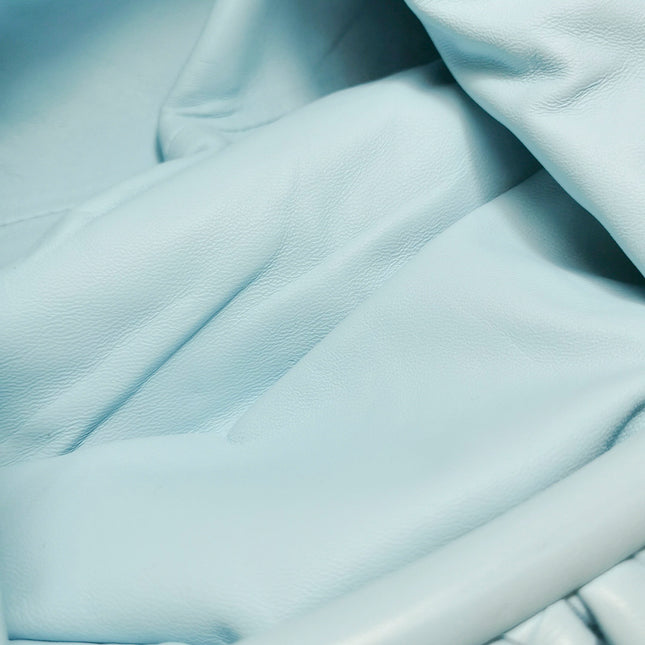 Bottega Veneta Pouch Large Intrecciato Light Blue Calfskin Leather