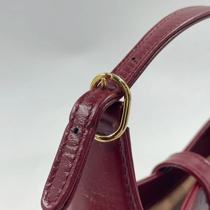 Sold Gucci Jackie 1961 Mini Burgundy Leather Bag