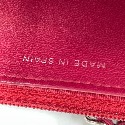 Sold Chanel Wallet On Chains WOC Timeless/ Classic Red Lambskin Leather