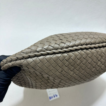 Sold Bottega Veneta Hobo Bag Lambskin leather Grey Medium 40cm
