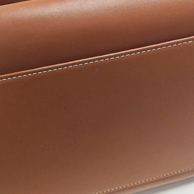 Celine Soft 16 Bag Large Caramel Natural Tan Smooth Satin Calfskin Leather