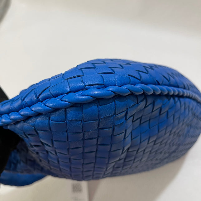 Bottega Veneta Veneta Hobo Medium Royal Blue Intrecciato Leather Bag 47cm