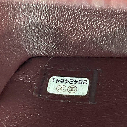 Chanel Classic Flap Rectangular Mini Burgundy Lambskin Silver HW, 2019
