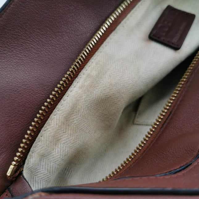 Sold Loewe Puzzle Medium Dark Brown Calfskin leather Bag