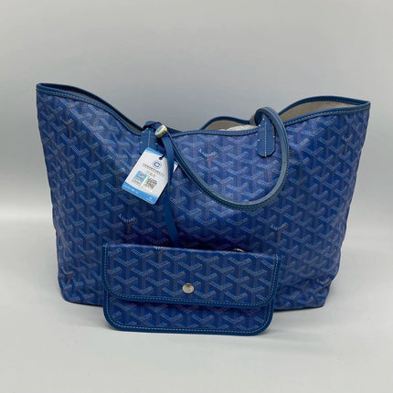 Sold Goyard Saint Louis PM Tote Medium Blue – Luxbags - Main Image