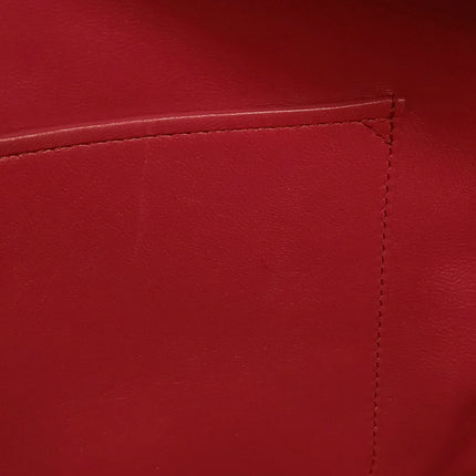 Loewe Amazona 36 Medium Red Leather Horse Lock Gold-tone Hardware