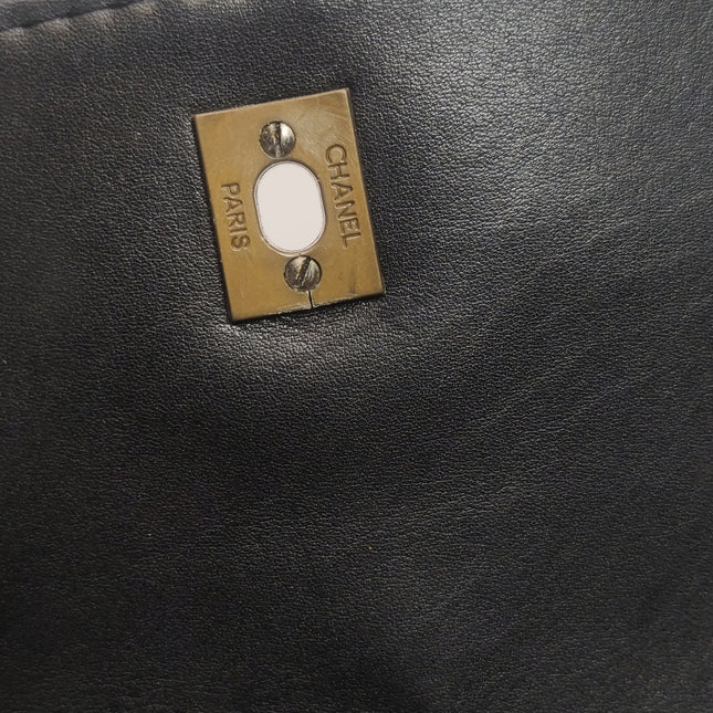 Chanel Wild Stitch Flap Black Leather with Stitching Detail 2000-2002