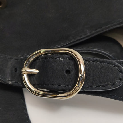 Gucci Jackie 1961 Medium Black Suede Leather Bag