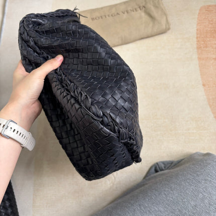 Bottega Veneta Veneta Hobo Dark Navy Intreciatto Leather Bag Large 47cm