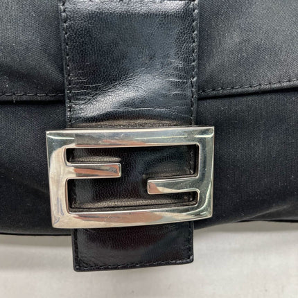 Sold FENDI Baguette Vintage Black Cloth Silver Hardware