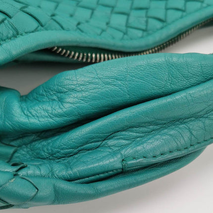 Sold Bottega Veneta Belly Hobo Intrecciato Green Nappa Leather Large