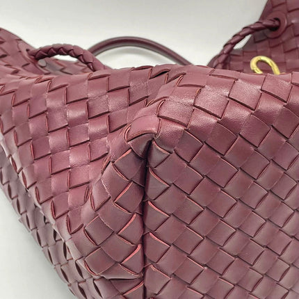 Bottega Veneta Andiamo Large Burgundy Handbag