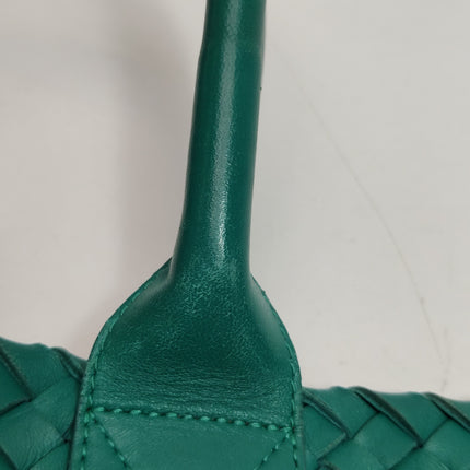 Bottega Veneta Cabat Large Intreccio Leather Tote Bag Green with Pouch 40cm
