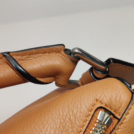 Loewe Puzzle Small Black White Brown Stripes Crossbody Bag