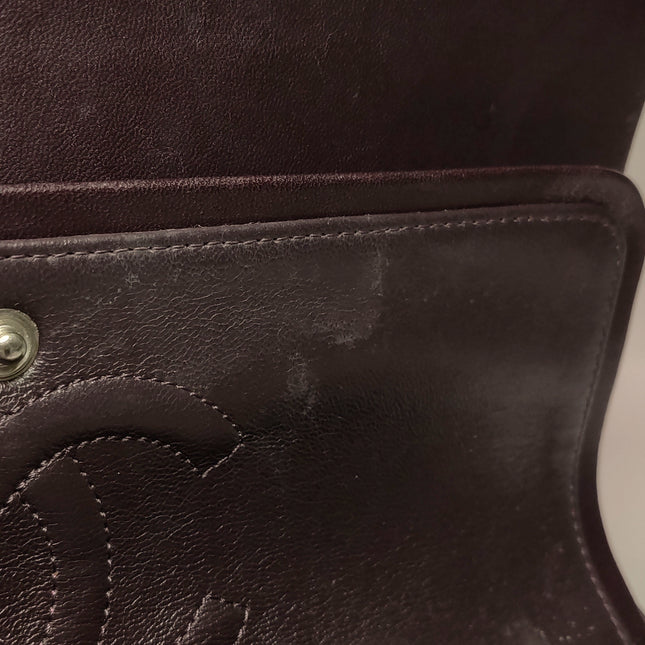 Chanel Timeless Classic Flap Medium Purple Lambskin Leather Silver Hardware 2011-2012