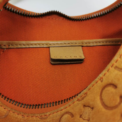 Sold Celine Ava Hobo Pumpkin Caramel Brown Suede Leather Vintage Shoulder Bag