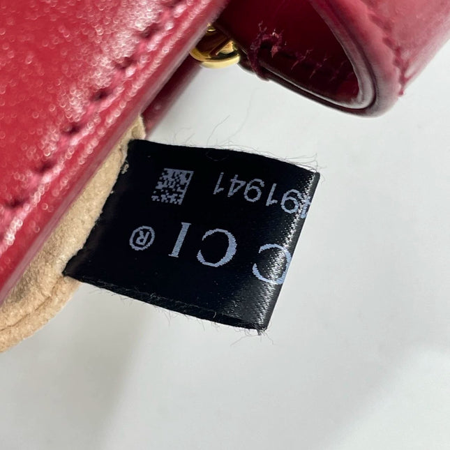 Gucci Jackie 1961 Mini Red Burgundy Leather Bag No Strap