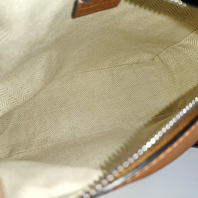 Loewe Puzzle Mini Black and Brown Calfskin Leather Crossbody Bag
