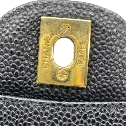 Chanel Classic Flap Medium 2014 Black Caviar Leather Gold Hardware