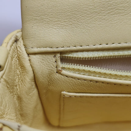 Chanel Classic Flap Rectangular Mini Yellow Patent Leather Silver HW, 2014-2015