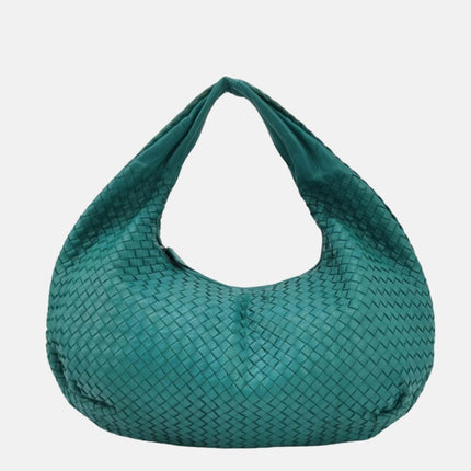Bottega Veneta Belly Hobo Intrecciato Green Nappa Leather Large-Luxbags