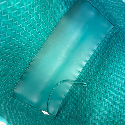 Bottega Veneta Cabat Tote Green Intreccio Leather 50cm
