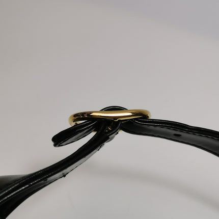 Gucci Jackie 1961 Black Leather Bag Small With Long Strap