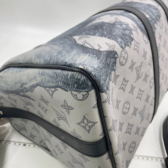 Louis Vuitton x Chapman Brothers Keepall 45 Bandouliere Lion Elephant