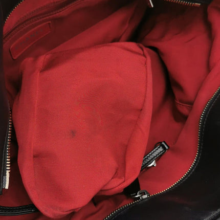 Chanel Gabrielle Large Tote Black Crumbled Calfskin Leather Silver Hardware