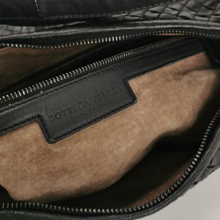 Bottega Veneta Belly Hobo Intrecciato Leather Black Large 55cm