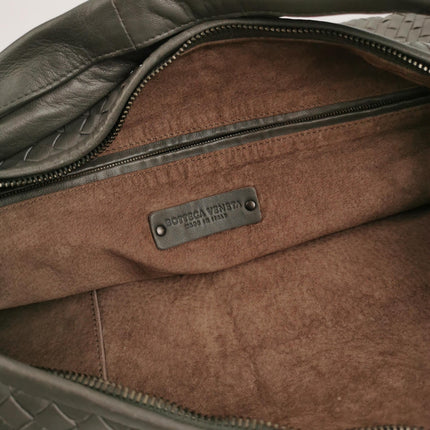 Bottega Veneta Veneta Hobo Dark Grey Leather Bag Maxi 55cm