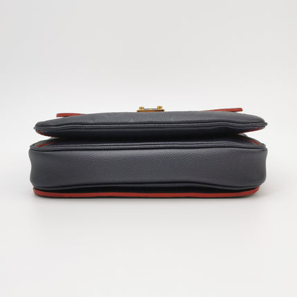 Louis Vuitton Pochette Métis Monogram Empreinte Leather Navy