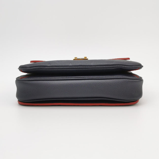 Louis Vuitton Pochette Métis Monogram Empreinte Leather Navy