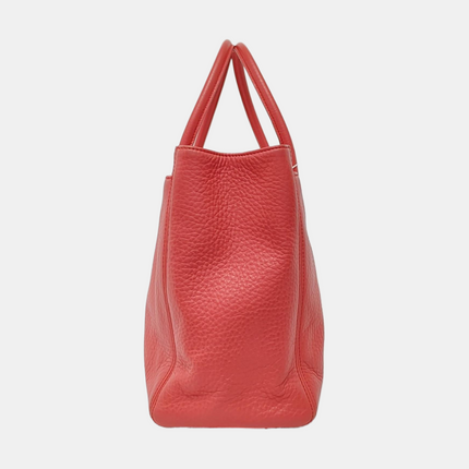 Chanel Cerf Executive Large Coral Pink Leather Handbag 40cm