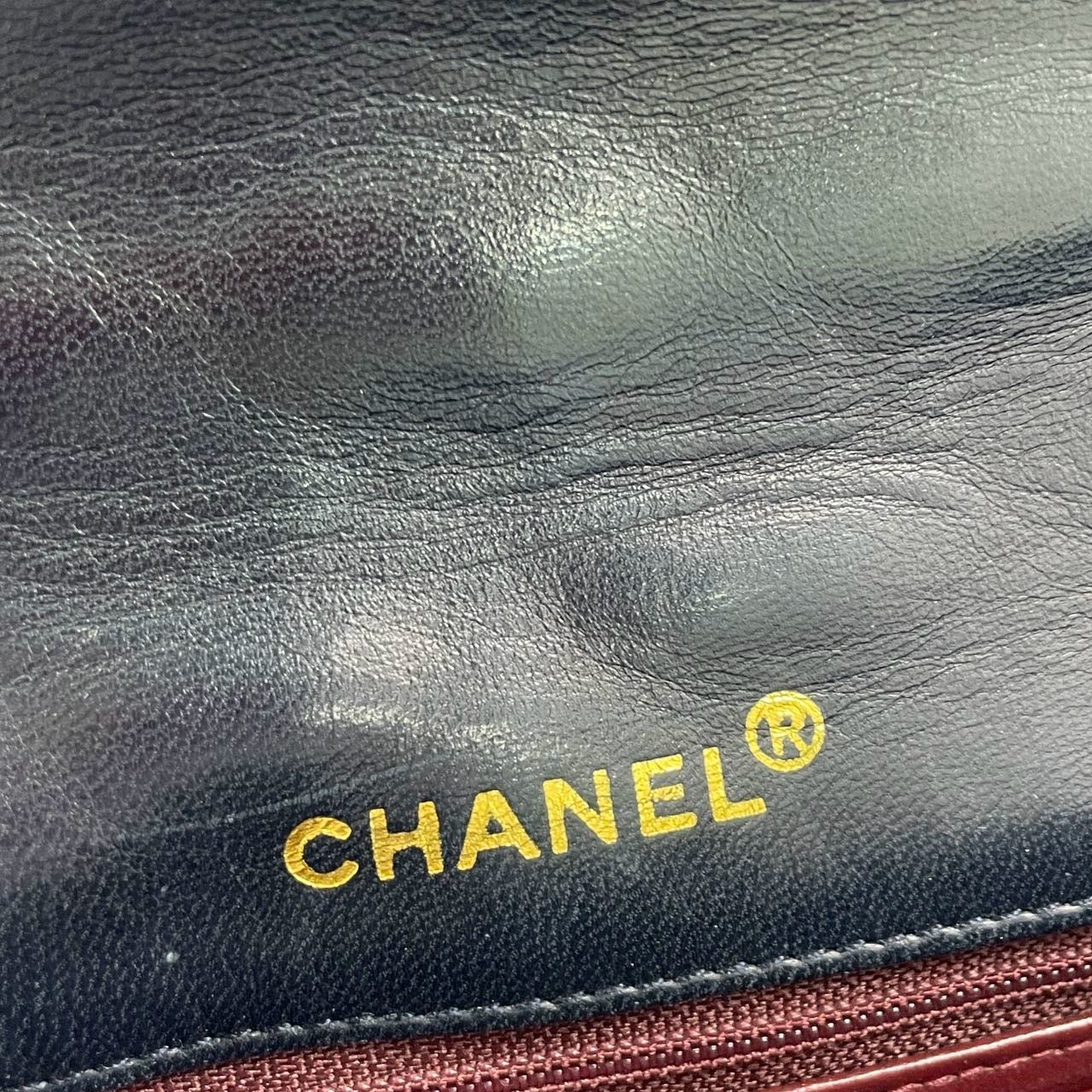 Chanel Diana CC Flap Bag Small Vintage Black Lambskin Leather with 24k Gold HW, 1989-1991