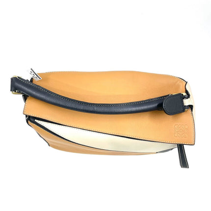 Loewe Puzzle Medium Tricolor Black Yellow Calfskin leather bag