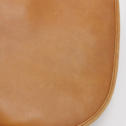 Dior 61 Brown Hobo Tote with Gold Metal Ring Handle