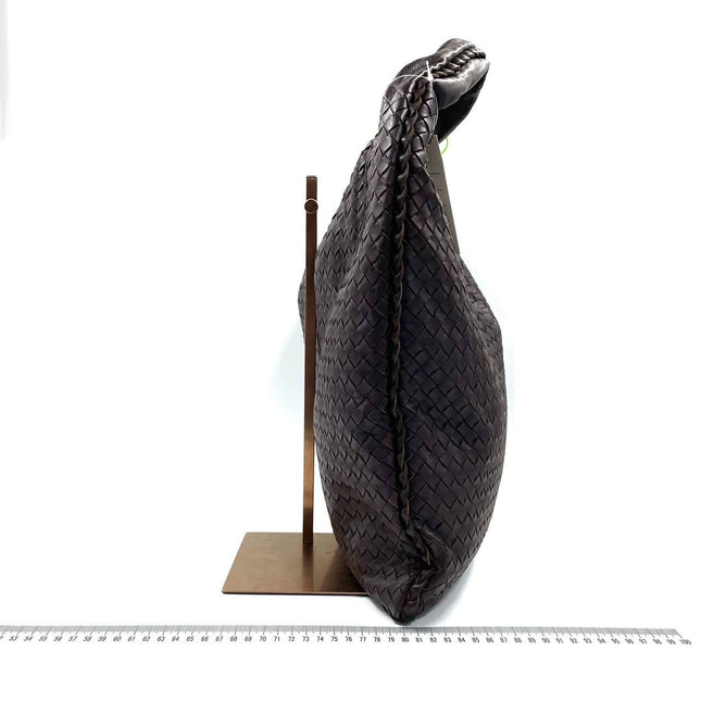 Sold Bottega Veneta Hobo Bag Large Dark Brown Lambskin leather