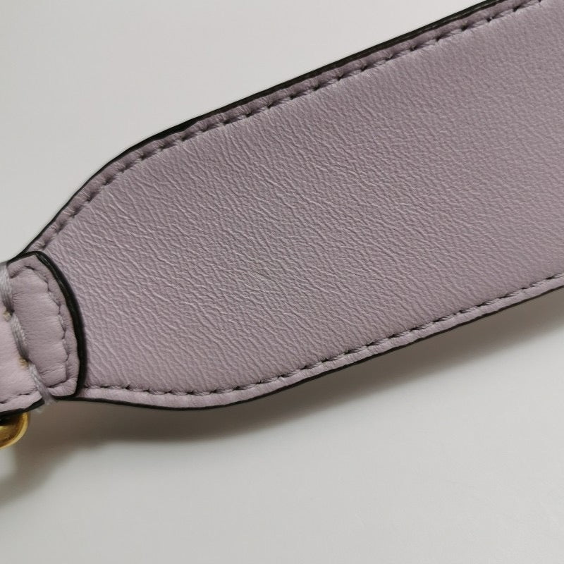 Fendi Baguette Lambskin Leather Crossbody Bag Medium Lavender