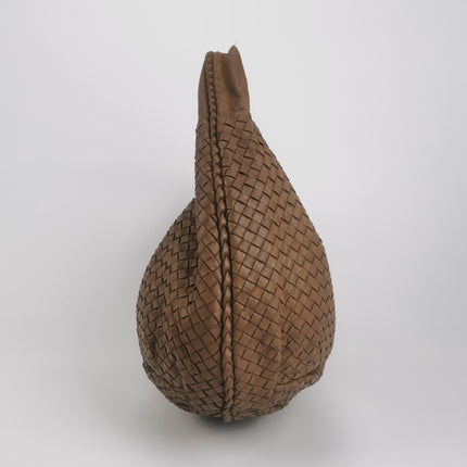 Bottega Veneta Belly Hobo Milk Chocolate Brown Maxi 50cm Intrecciato Leather