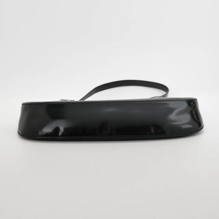 Sold Prada Cleo Black Smooth Leather Shoulder Bag