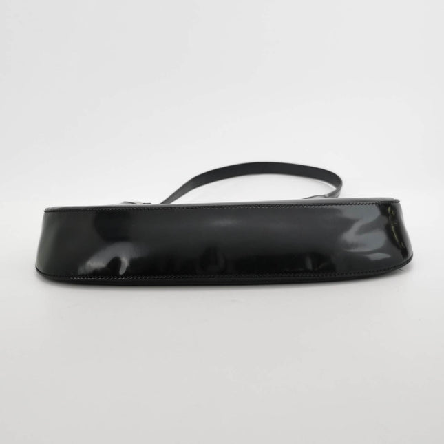 Sold Prada Cleo Black Smooth Leather Shoulder Bag