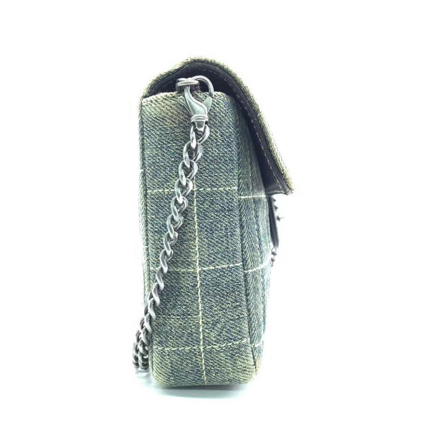 Sold Vintage Chanel East West Denim Shoulder Bag