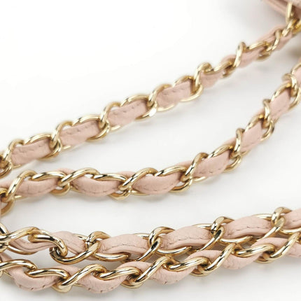 Sold Chanel PST Petite Shopping Tote Pale Pink Caviar Leather Chain Bag
