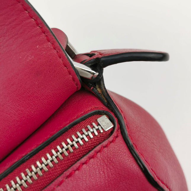 Sold Loewe Puzzle Mini Red Calfskin Leather Crossbody Bag
