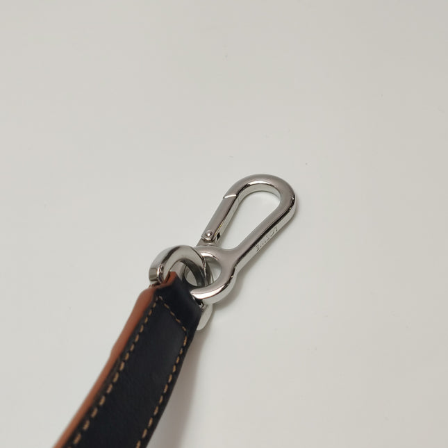 Loewe Puzzle Small Tricolor Black Grey Calfskin Leather Braided Handle Crossbody Bag