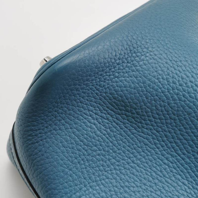 Hermes Picotin 18 Clemence Taurillon Leather Blue Jean 2015